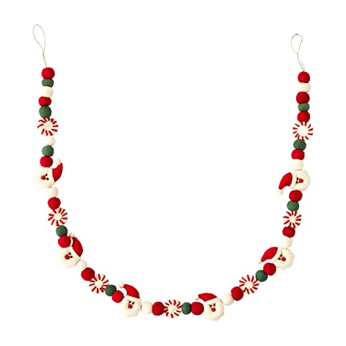 Mud Pie Christmas Garland, Santa, 60"