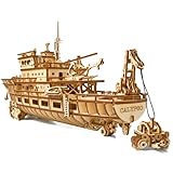 Wood Trick Yacht Mechanical 3D Wooden Puzzles for Adults and Kids to Build - Rides up to 8 ft - Model Kits for Adults - DIY Wooden Models for Adults to Build