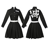 Cosplay Life Tsuyuri Kanao Demon Killer Vanquisher Complete Anime Costume Set Kimono CardiganTanjiro Nezuko Zenitsu (3XL)