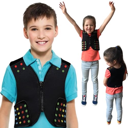 Kids Compression Vest for Autism, ADHD & Sensory Disorders - Precision Fit, Color-Coded Compression Levels,(XS)