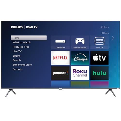 PHILIPS Roku TV 55" 4K QLED Ultra HD Dolby Vision Smart TV (55PUL7973/F7)