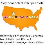 SpeedTalk Mobile $30 SIM Card for GSM GPS Tracking Kid Child Elderly Pet SmartWatch Car Tracker Devices Locators - 6 Months Service - USA Canada & Mexico Roaming