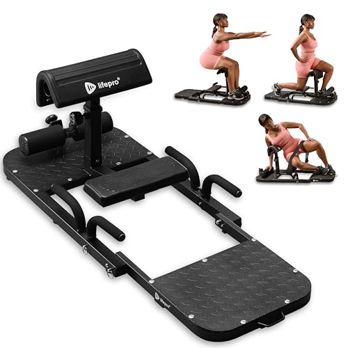 Lifepro Hip Thrust Machine for Athletes – Glute Workout Bench, Booty Builder, Sissy Squat Machine Home Gym – Glute Machine, Hip Thrust Bench, Booty Machine, Foldable & Durable