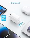 Anker 2-Pack 30W USB-C Foldable Fast Charger for iPhone, Samsung, MacBook Air, iPad Pro, Pixelbook, and More (Cables Not Included)