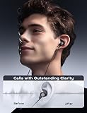 Rythflo Bluetooth Headphones, aptX-HD Wireless 5.0 Bluetooth Earbuds w/Mic in-Ear Magnetic Neckband Earphones 30Hrs Playtime w/Earhooks, IPX7 Sweatproof Deep Bass Headset for Phone Call Music Sports