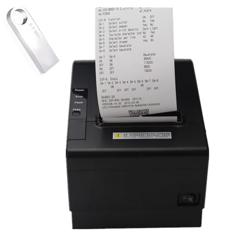 Wifi bluetooth POS kitchen Printer, 80mm Thermal Receipt wireless Restaurant ticket bill Printer,Compatible with Windows/Android,can't support ios/ipad/MAC/ DoorDash/Square/Uber (WIFI+Bluetooth+USB)