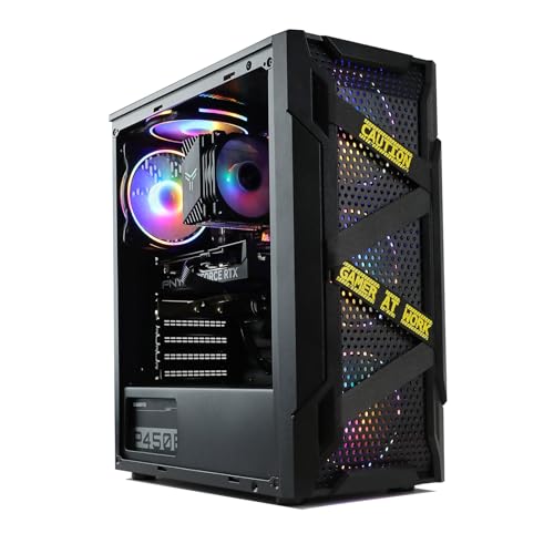 MXZ Gaming Desktop PC Computer I5 9400F,RX580, B365,8GB DDR4, NVME 500G SSD, 5 RBG Fans, Windows 11 Pro Ready to use,I5 9400F| RX580