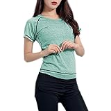 Nesyd Workout Sets for Women 5 Piece Yoga Exercise Fitness Gym Outfits Sport Running Athletic Clothing Set Tracksuits Sportwear Activewear (Green, L)