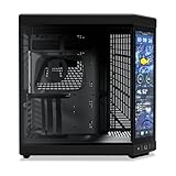 HYTE Y70 Touch Infinite Dual Chamber ATX Mid Tower Modern Aesthetic Case with Integrated 2.5K LCD Touchscreen - Pitch Black