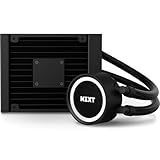 NZXT Kraken 120 - RL-KR120-B1 - AIO RGB CPU Liquid Cooler - Quiet and Effective - Silent Operation - Ring RGB LEDs - Aer P 120mm Radiator Fans (Included),Black