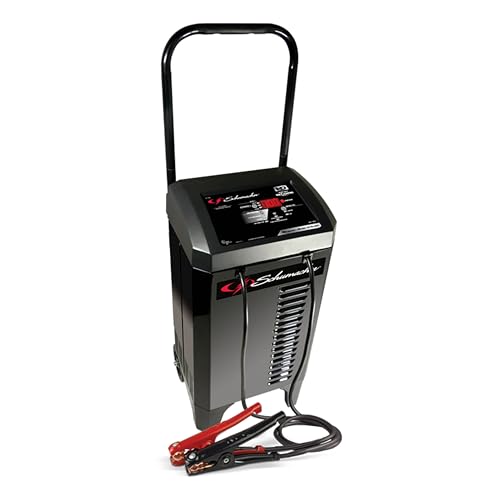 Schumacher Electric Wheeled 6A Car Battery Charger and 200A Engine Starter, 6-in-1 Solution, Battery Maintainer, 40A Boost, SC1309, for 6V/12V Power Sport, Automotive, and Marine Batteries