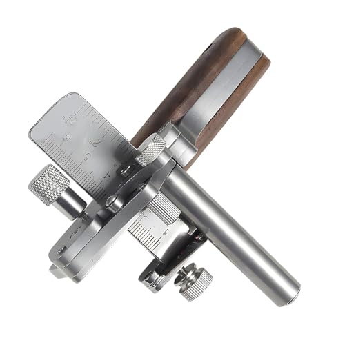 JOJOCY Leather Strap Cutter, Universal Strip Strap Cutter Adjustable Cutting Width & Thicknesses Leather Handcraft Tool Wooden Handles for Making Belts, Straps, Bag Straps
