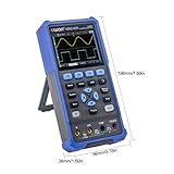 Irfora HDS2102S 3 in 1 Handheld Digital Oscilloscope Multimeter Form Generator 100 500MSa/s Dual Channels Oscilloscope True RMS 20000 Counts Multi Tester 3.5-inch Color LCD Reable Type-C