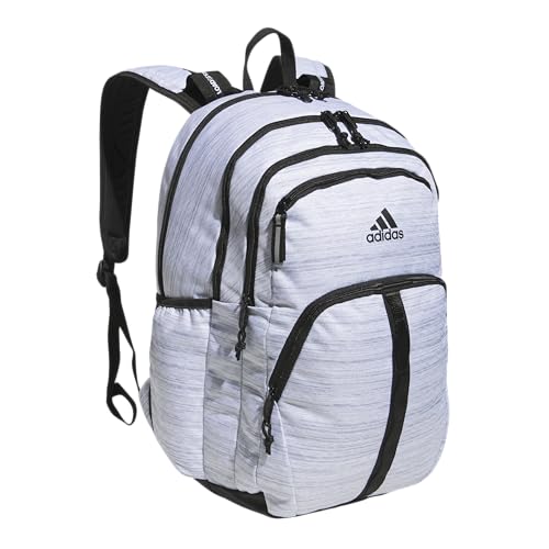 adidas Prime Backpack for Work, Travel Bag for Women and Men with Padded Compartment for Laptop, Two Tone White/Black/2, One Size