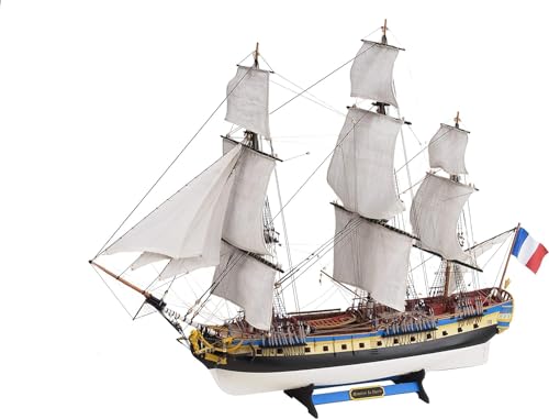 Artesanía Latina – Wooden Ship Model Kit – French Frigate, La Fayette – Model 22517N, 1:89 Scale – Models to Assemble – Advanced Level