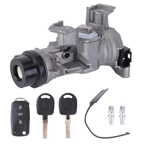 1K0905851B Ignition Switch Lock Cylinder Assembly for 2012-2019 Passat & 2005-2018 Je-TTA & 2014-2019 Golf & 2006-2009 Rabbit & 2009-2019 Tiguan W/Intelligent Key Shell Replace ILA740, 1131NC12919