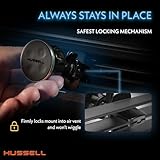 HUSSELL Magnetic Phone Car Mount, Air Vent Phone Mount for Car 360° Adjustable Universal Magnet Phone Holder - Compatible with Any Cell Phone, iPhone Galaxy LG Huawei