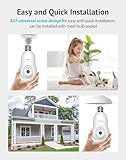 LaView 5MP QHD Bulb Security Camera 2.4GHz, 360° 3K Security Cameras Wireless Outdoor Indoor Full Color Day and Night, AI Motion Detection, Audible Alarm, Easy Installation, Compatible with Alexa