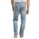 Silver Jeans Co. Men's Eddie Athletic Fit Tapered Leg Jeans, Medium Indigo, 34W x 32L