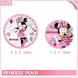 Birthday Party Decortaions Supplies for Pink Minnie Mouse Set,Minnie Party Plate and Napkins,Table Cover - Cups and More Serves 20 Guests for Minnie Theme Birthday Party Supplies