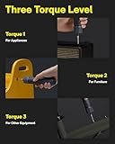 HOTO Electric Screwdriver Rechargeable, 3.6V Cordless Screwdriver Set USB-C, 3 Torque Settings, 1500mAh Battery, LED Light & 12 S2 Metal Bits for Furniture/Electrical Repairs