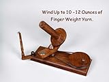 Yarn Winder - Large Wooden Yarn Winder & Swift Set of 12 pcs - Ball Winder for Knitting Crocheting, Heavy Duty Yarn Winder (14 Lx10H) (Rosewood Winder + Swift with (10PCS KITTING Items))