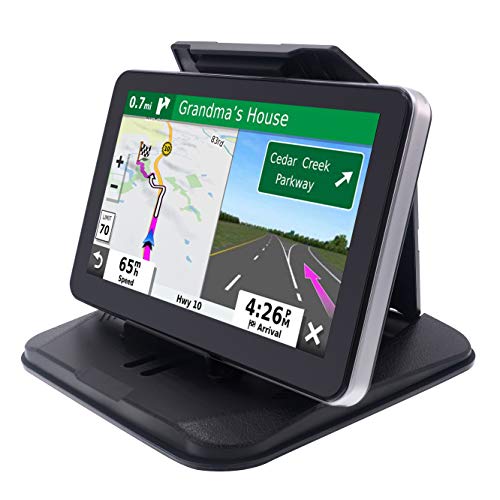 iSaddle Dashboard GPS Mount - Universal Phone Tablet PC Navigation Holder for Garmin Nuvi iPhone iPad Galaxy Yoga Android Fits 4.3"-9.6" GPS & Smartphone Friction Mount
