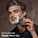 Mini Electric Razor, Upgraded Electric Shaver for Men, Foil Shaver for Men with 3 Blade Heads Floating Head IPX7 Waterproof Wet/Dry USB Type C