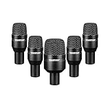 TAKSTAR Drum Microphone Kit, 7 Piece Drum Instrument Mic for Performing and Recording Drummers, Professional Condenser Microphone for Kick Drum, Snare Drum, Rack Toms, Floor Toms, and Congas (DMS-D7)