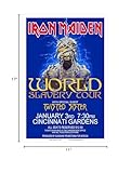 Raw Sugar Art Studio Iron Maiden 1985 Cincinnati Concert Poster