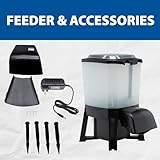 The Pond Guy KoiGrower Automatic Pond Fish Food Dispenser, Solar, Battery & AC Electric Power, Auto Timed Koi Pellet Feeder, 5 Gallon Feed Container