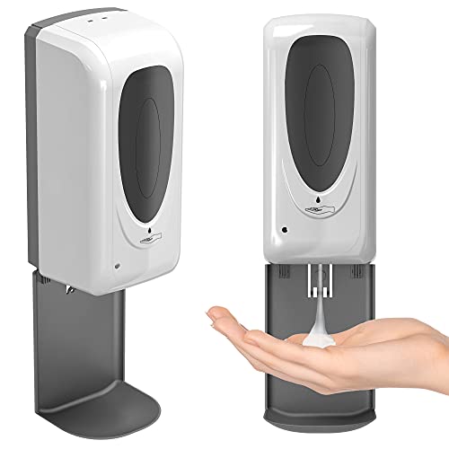 iTouchless Sensor Sanitizer Dispenser with Wall Mount, 1000 ml Capacity, Accommodates Gel, Liquid, Alcohol, Touchless and Automatic for Lobbies, Stores, Schools, Healthcare