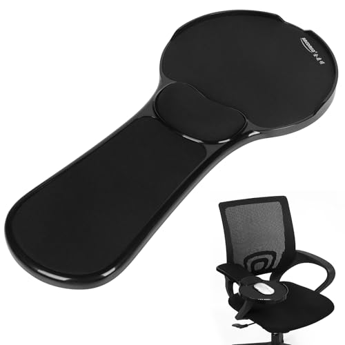 Pxoerzy Ergonomic Arm Rest Mouse Pads for Chairs, Upgrade Adjustable Chair arm Mouse pad, Gaming Covers for Elbows and Forearms Pressure Relief,Mouse pad Chair Attachment
