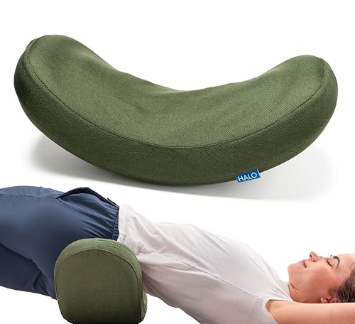 Halo Lumbar Massage Stretcher with 8 Acupressure Nodes for Waist, Hip, and Back Pain Relief, Ergonomically Designed for Active Stretching