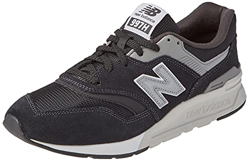 New Balance Men's 997H V1 Sneaker, Black/Silver, 10.5