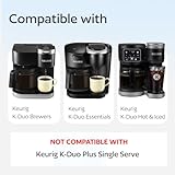 Reusable Keurig K Duo Coffee Filter for K-Duo Essentials, K-Duo, K-Duo Hot & Iced Brewers Only - Carafe Basket Permanent Coffee Filters for Keurig Duo, K-Duo Essentials, K-Duo Hot & Iced Coffee Makers