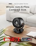 Dreo Fan for Bedroom, Desk Air Circulator Fan with Remote, 11 Inch Table Fans for Whole Room, 60ft Powerful Airflow, 120° Vertical Manual +90° Oscillating Fan, 4 Speeds, 8H Timer, Quiet Fan, Home