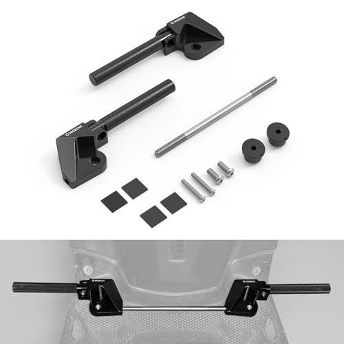 NICECNC Foot Pegs Footpegs Footrests Foot Compatible with Yamaha YW 125, BWS 125, ZUMA 125 2016-2021, Black