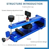 MXBAOHENG Phone Screen Separator Tool Machine with Suction Cup, Mobile Phone Free-Heating Screen Removal Tool Kit for LCD Phone Screen 6” 6.4” (Blue)