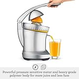 Breville BCP600SIL Citrus Press Motorized Juicer, Silver, One Size