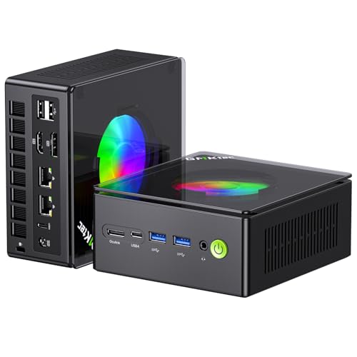 GMKtec Gaming Mini PC AMD Ryzen 9 8945HS (Turbo 5.1GHz) 32GB DDR5 2TB SSD, Computers PC Oculink, Dual NIC LAN 2.5G, WiFi 6, USB3.2, USB-C 4.0, BT5.2, DP, HDMI, Dual FanNucbox K11