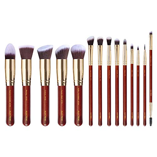 ALUX TREND 14 Pcs Premium Quality Makeup Brush Set, Premium Powder Brush Foundation Brush Blending Concealers blush Eye Shadows eyeliner Make up Brush Kit Premium soft synthetic bristles