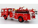 1973 La France Fire Engine Los Angeles County Fire Department Engine 51" Red 5 Alarm Series Limited Edition 1/87 (HO) Diecast Model by Iconic Replicas 87-0536