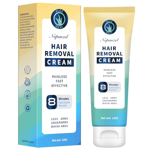 Hair Removal Cream: Intimate/Private Hair Removal Cream for Women and Men - Hair Removal for Body Legs Arms Underarms - Painless Bikini Hair Removal Cream - Depilatory Cream - Skin Friendly - 120g