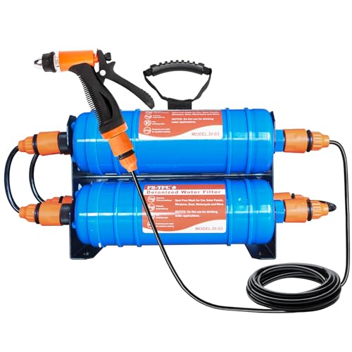 FS-TFC Spotless Car Wash System with 30FT Hose and Wash Gun, Deionized Water System, Spot Free, Works for All Vehicles, RV, Motorcycles, Windows, Boats, Planes and More