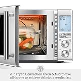 Breville BMO870BST1BUS1 Combi Wave 3-in-1 Microwave, Black Stainless Steel