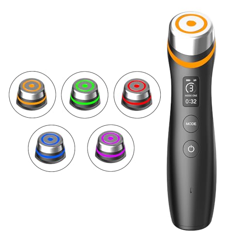 Skin Tightening Face Machine, Face Massager Tool with 5 Modes, Enhanced Absorption, Facial Neck Lifting, Firming and Pore Care