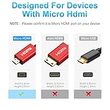 Rulykar Long 4K Micro HDMI to HDMI 9.8FT/3M, Ultra High Speed 18Gbps, Ultra Thin HDMI Cord Φ2.5mm, 4K@60Hz, Compatible with 7 6 5 A6000 A6300 Camera B500 and More