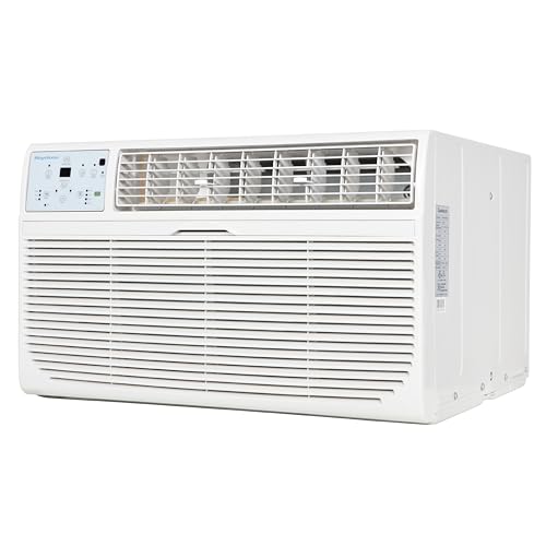 Keystone 14,000 BTU Wall Mounted Air Conditioner with Supplemental Heat and Dehumidifier Function, 230V, Wall AC for Living Room and Large Rooms up to 700 Sq.Ft., Quiet, High Efficiency AC with Remote