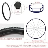 Catazer 26x1.95/26x2.125/26x1.50 1 Pair Bcycle Tire Fixed Inflation Solid Tyre Bicycle Gear Solid for Mountain Bike(2 pcs)